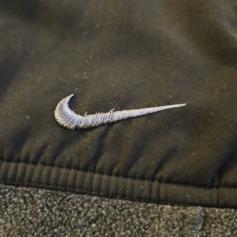 Nike‎ Full Zip Long Sleeve Gray/Black Size 7 Jacket Fleece Youth Kids